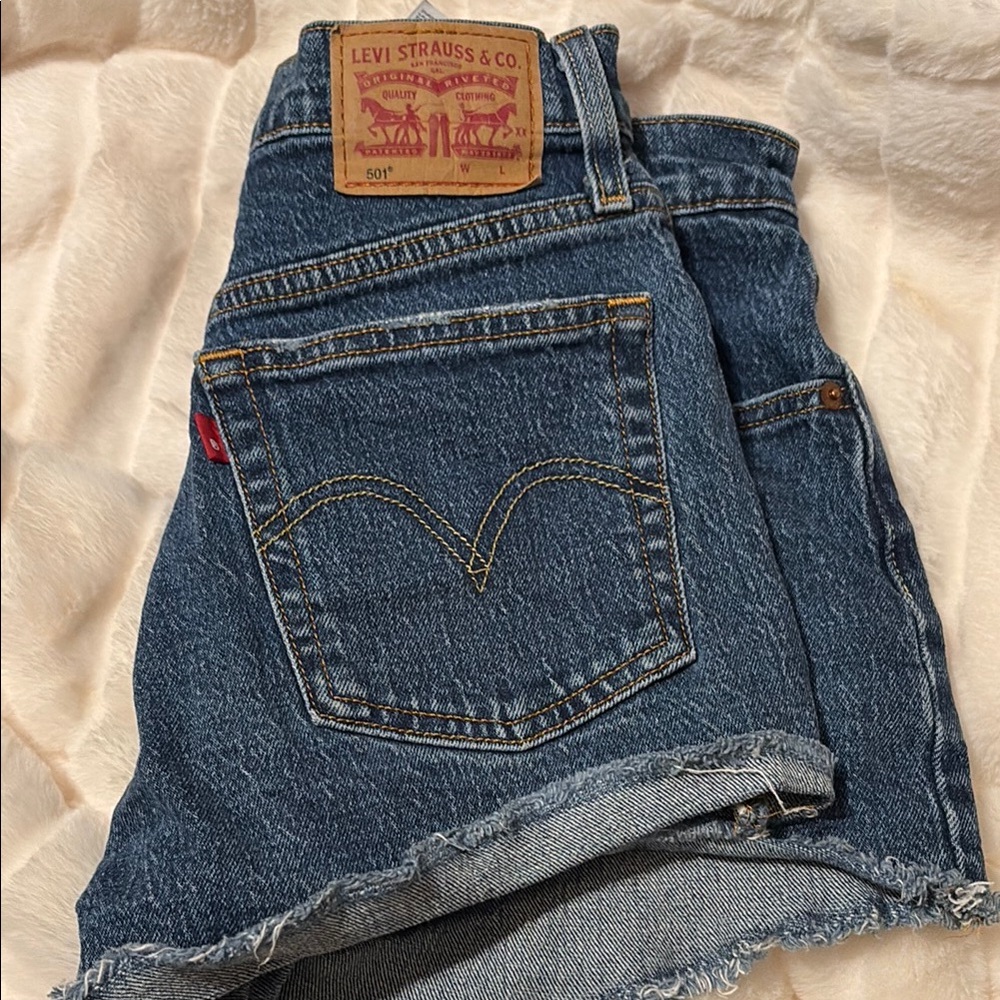 Levi's Classic Blue Denim Shorts